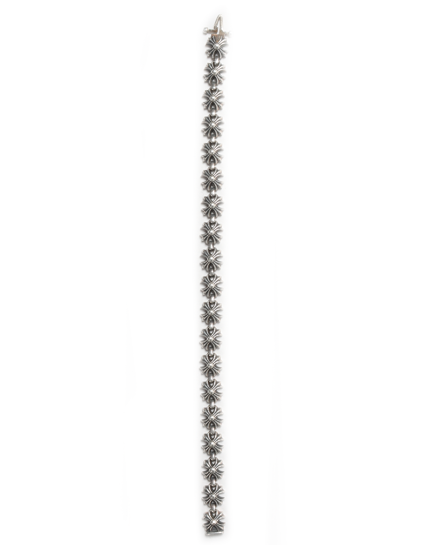 Silver Cross-Link Bracelet