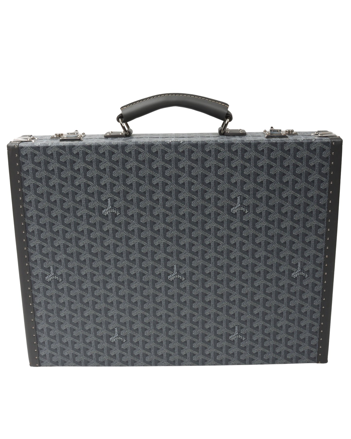 Chevron Coated Canvas Mallette Manoir Briefcase