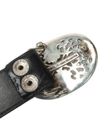 Multicolor Cross Leather Belt