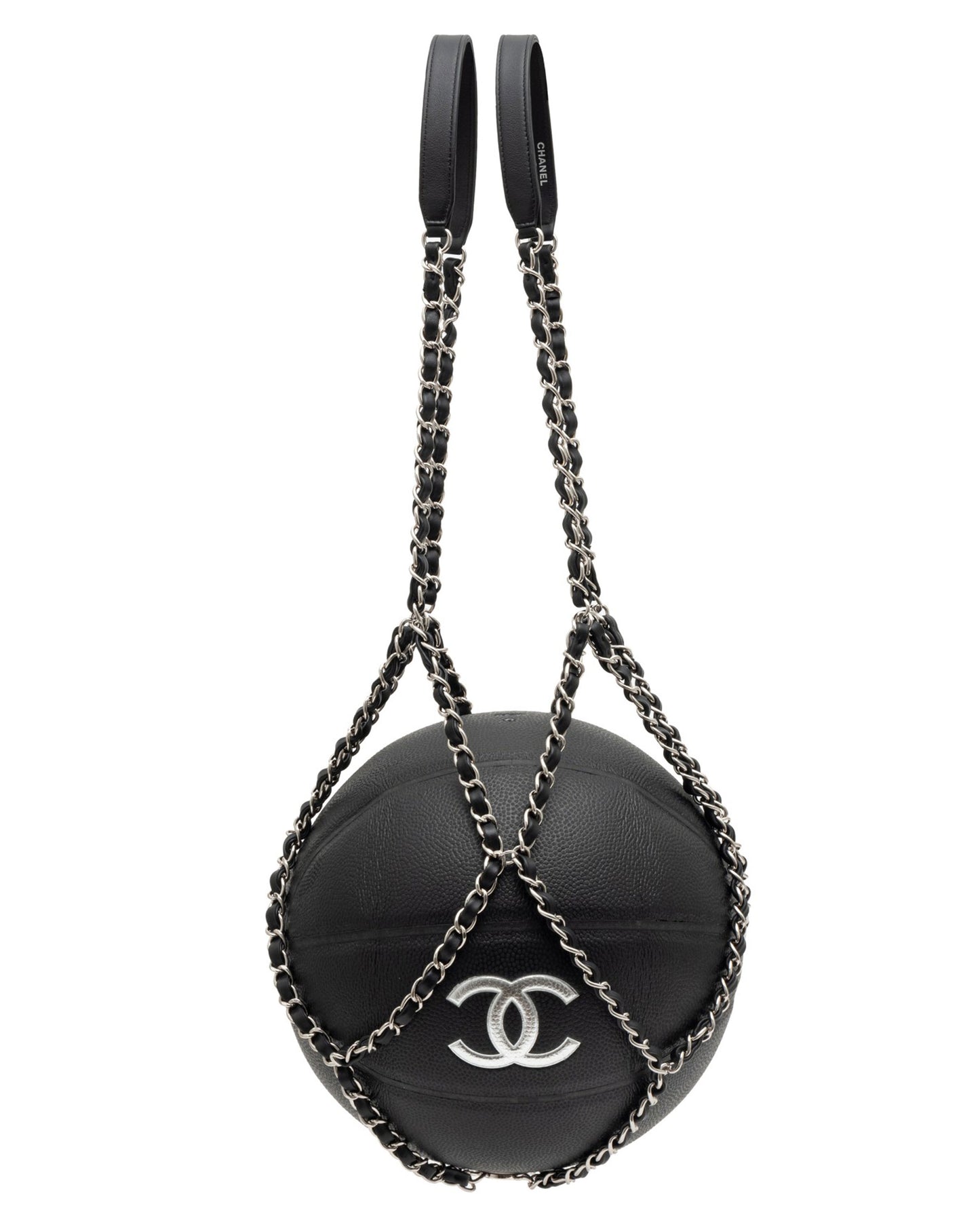 Leather "CC" Basketball & Carrying Handle