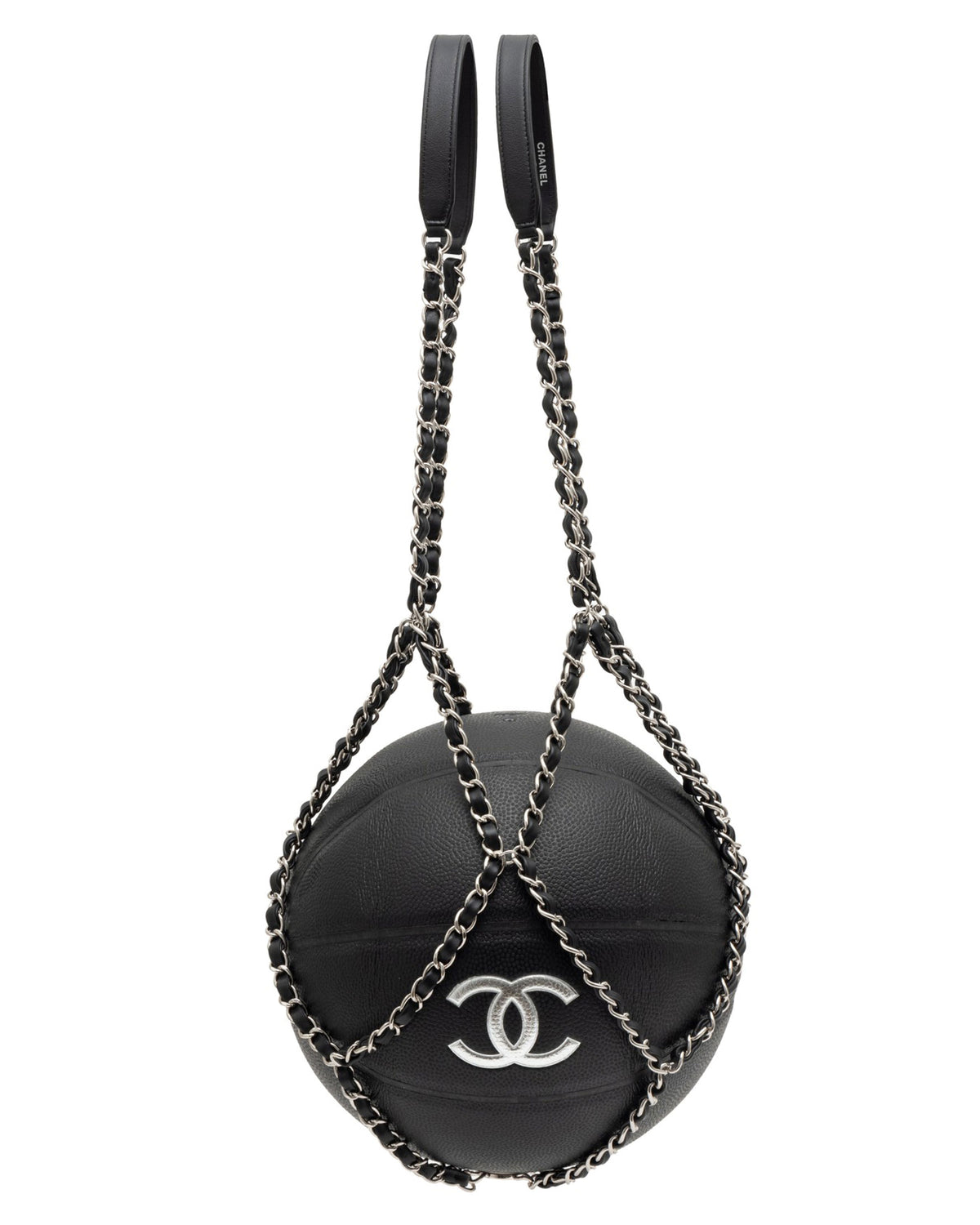Leather "CC" Basketball & Carrying Handle