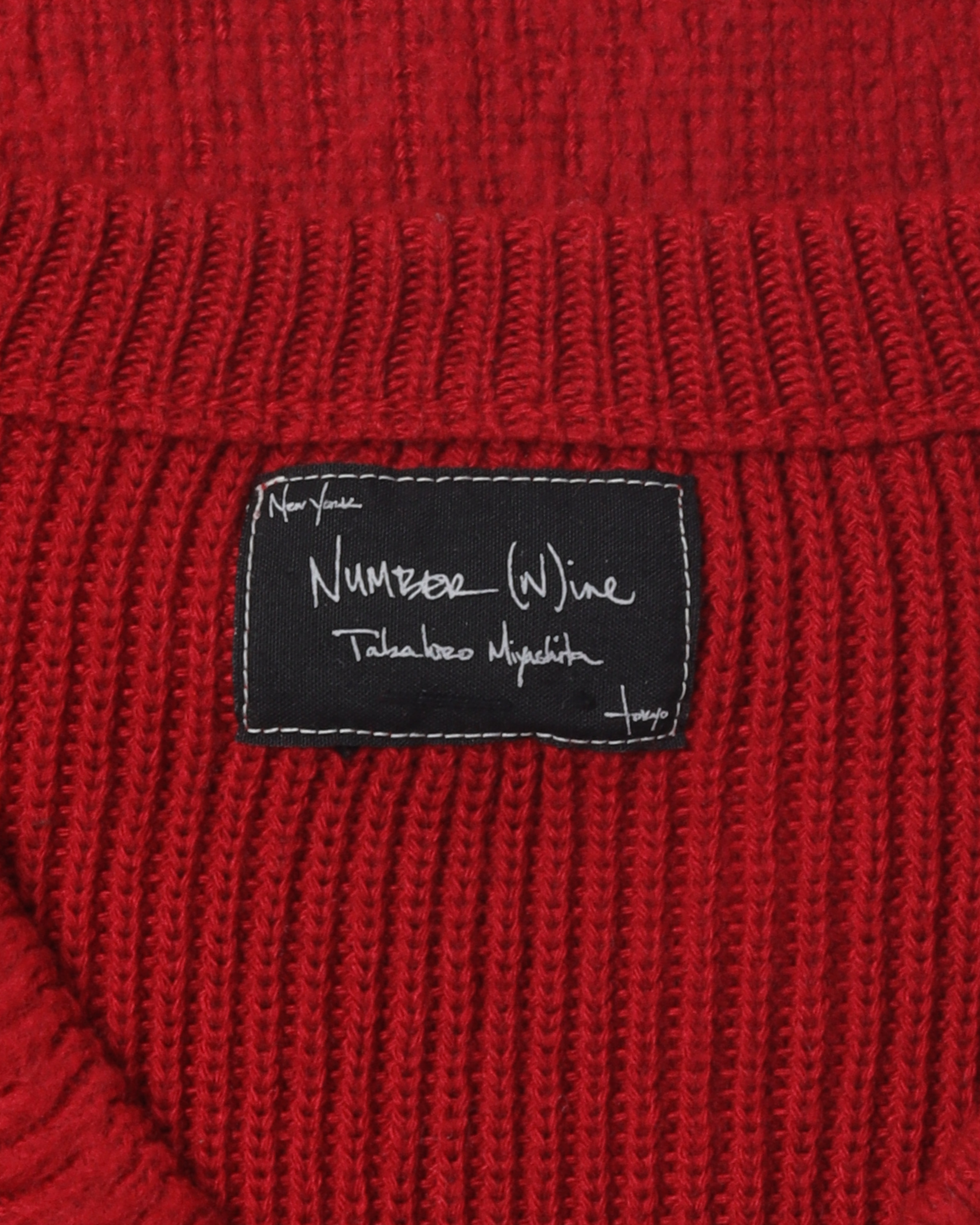 Number (N)ine Red Knit Sweater