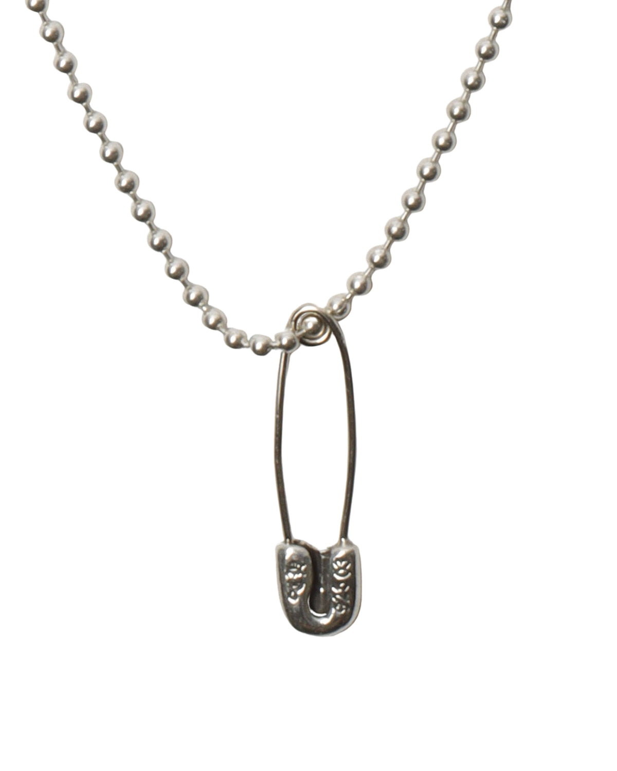 Diamond Embellished Paper Clip Pendant