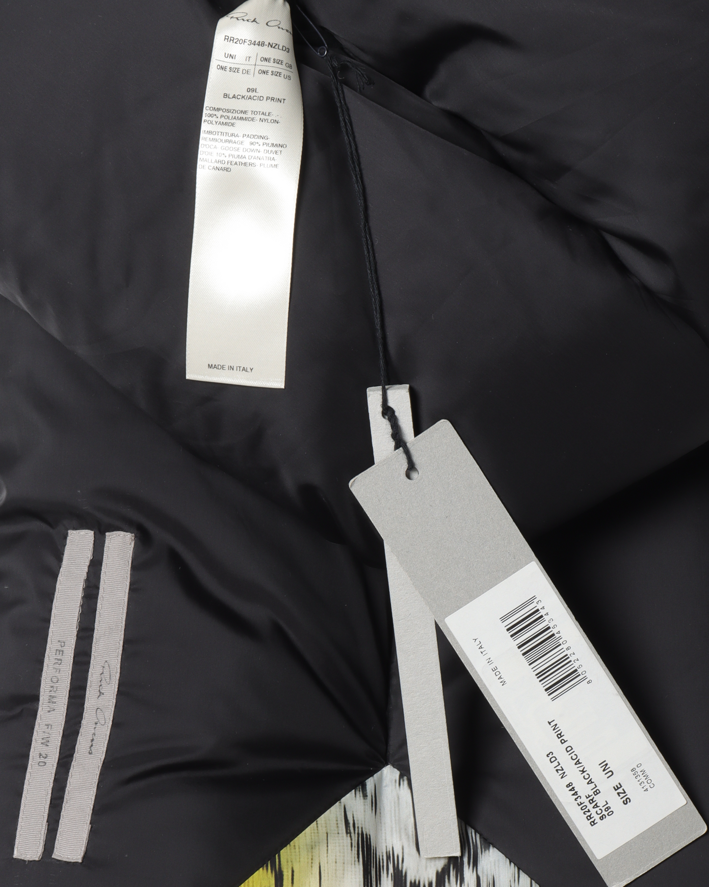 FW20 "PERFORMA" Sample Synthetic Acid Duvet Scarf