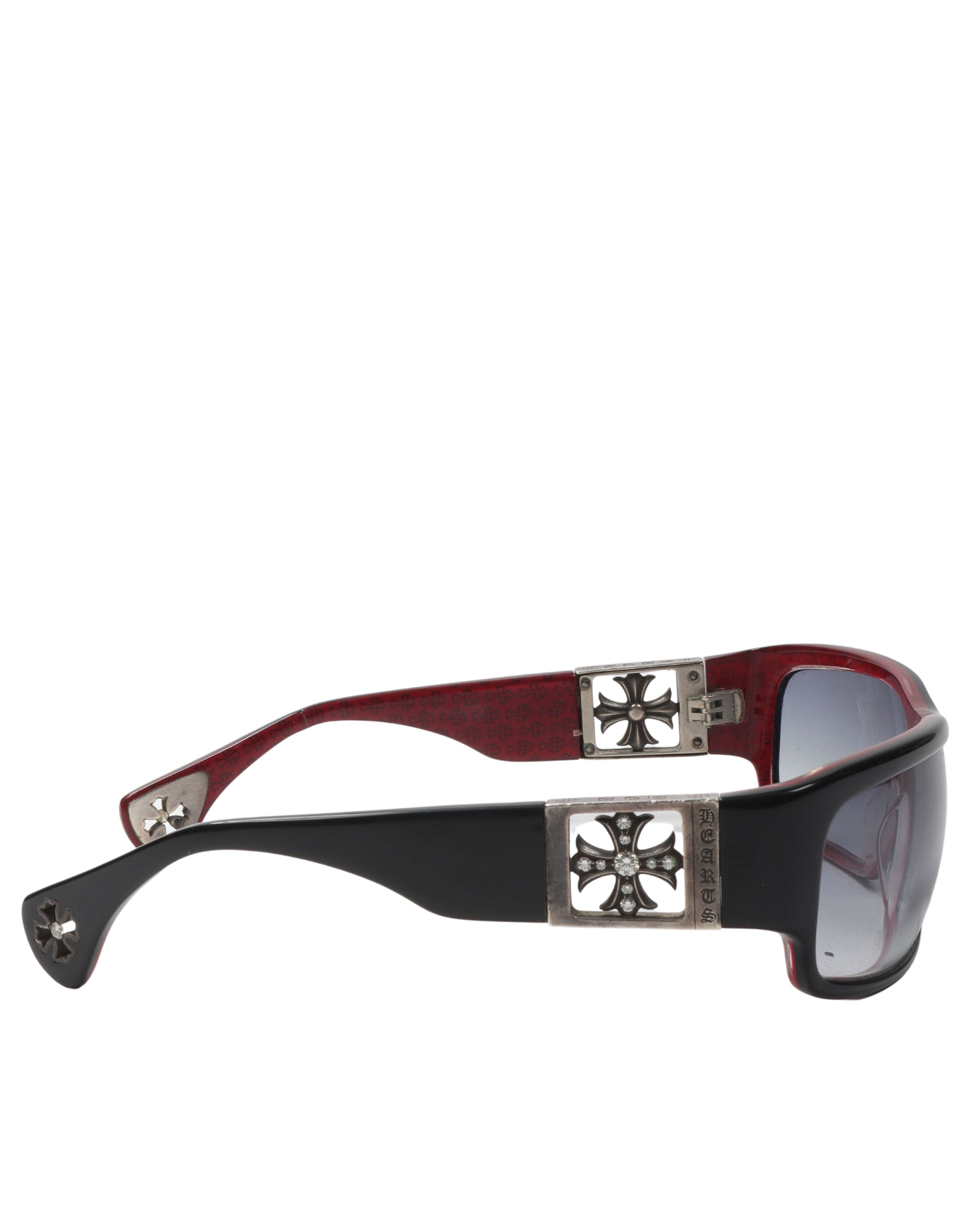 Diamond Embellished Cross Sunglasses