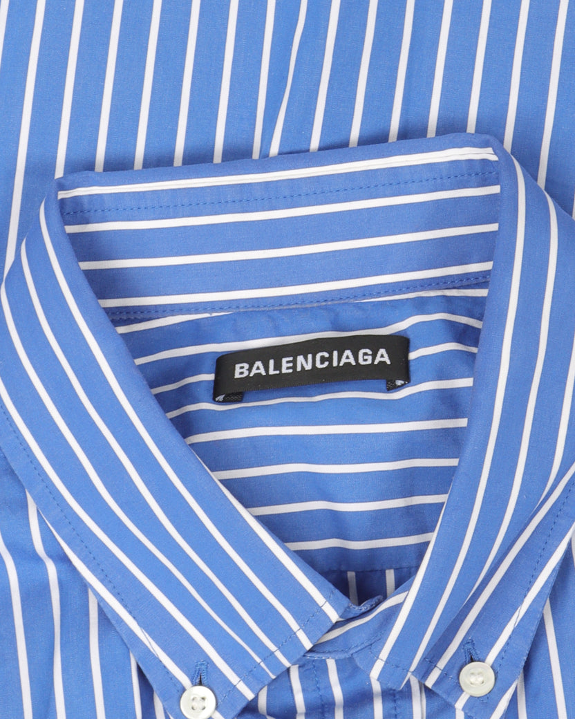 Striped Logo Short Sleeve Shirt