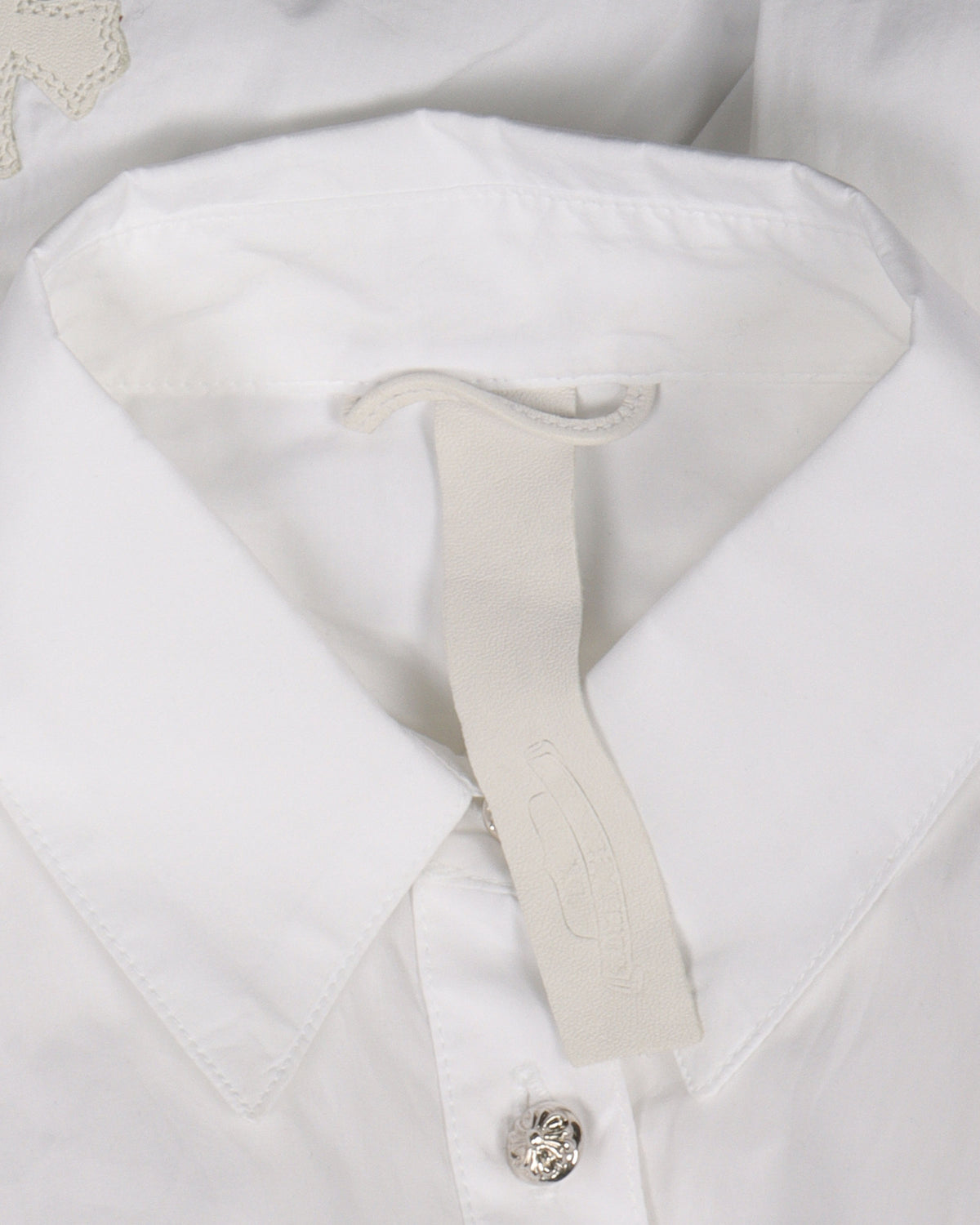 Cross Patch Oversized Dress Shirt