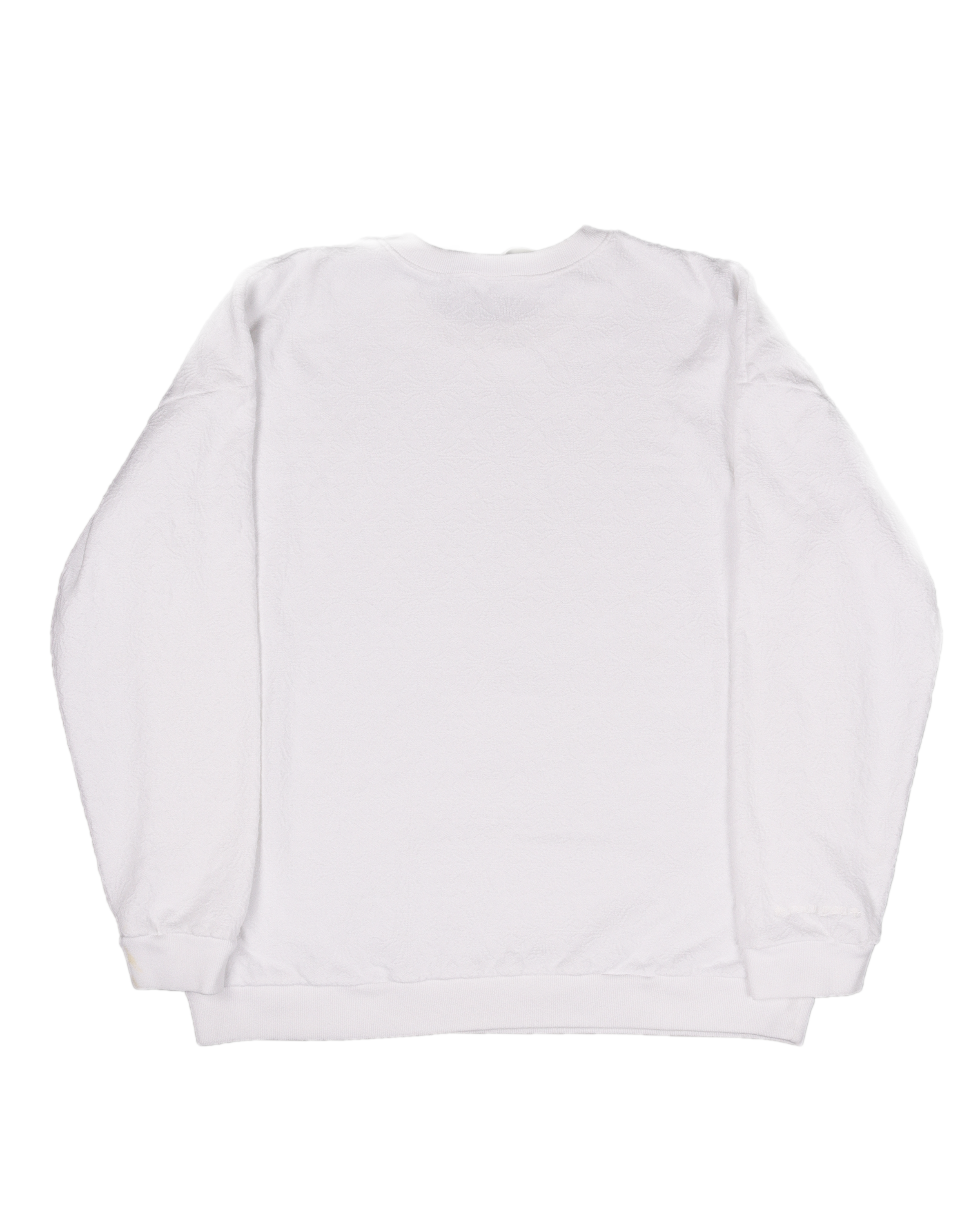 White Tonal Cross Sweatshirt