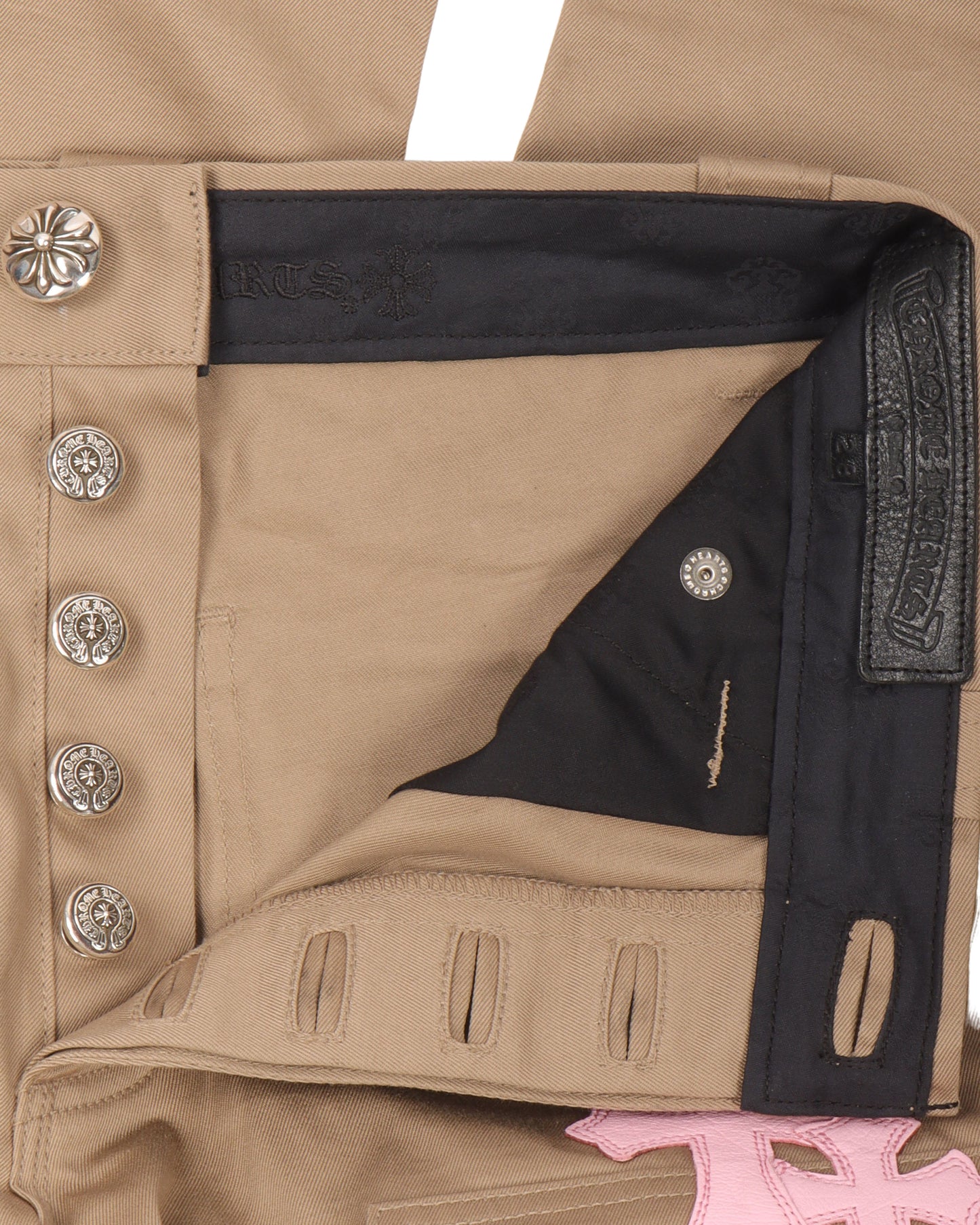 Double Knee Cross Patch Pants
