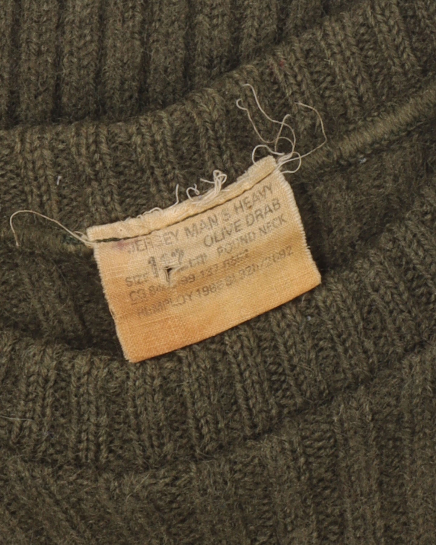Olive Military Sweater