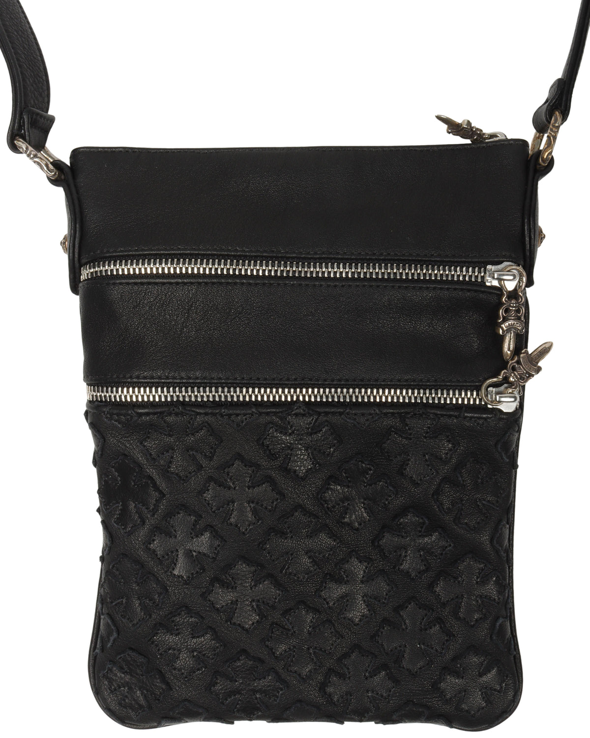 Cross Patch Leather Bag