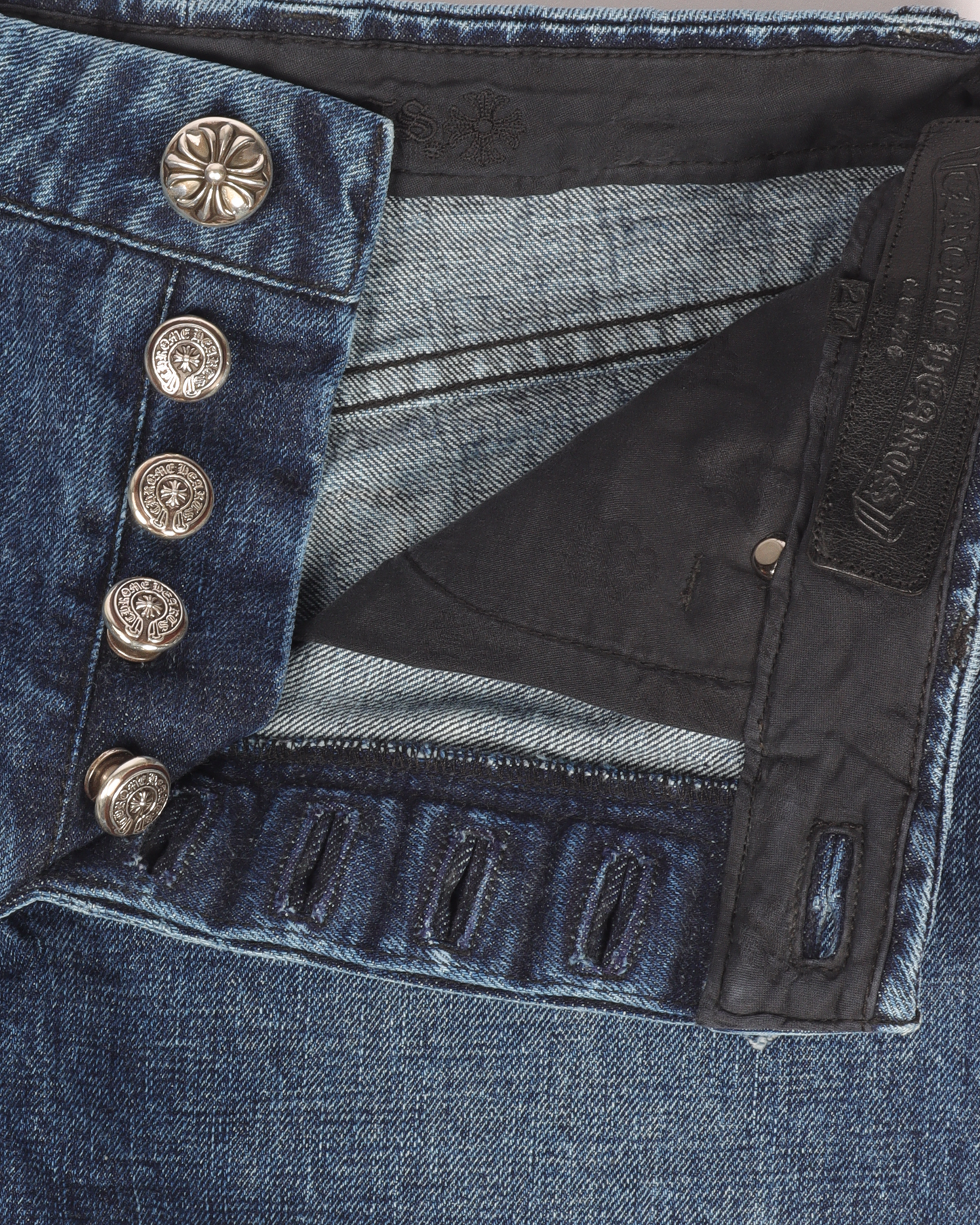 Cross Patch Denim Shorts