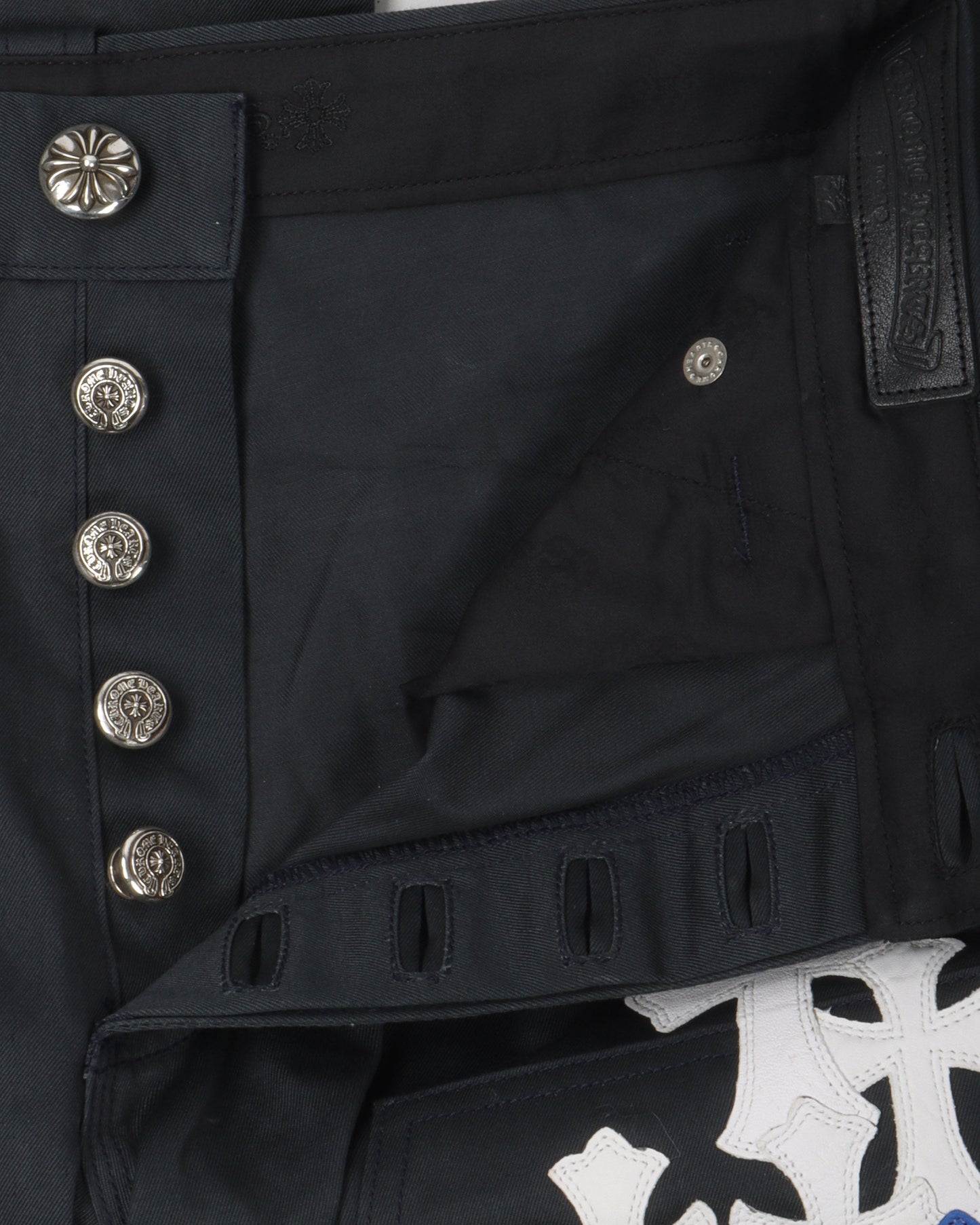Double Knee Cross Patch Pants
