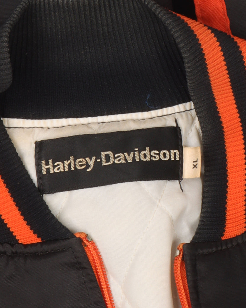 Harley Davidson Quilted Nylon Bomber Jacket