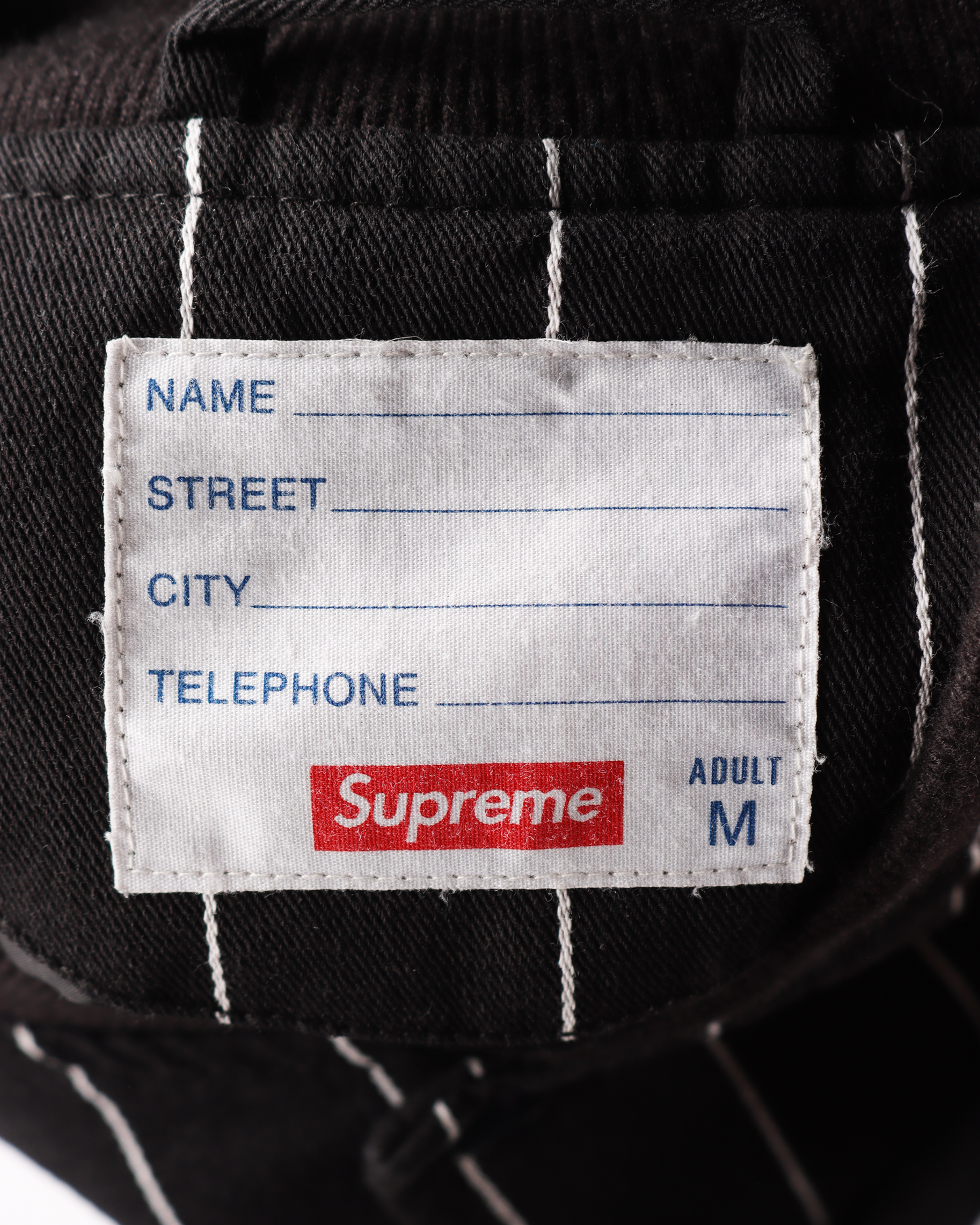 SS19 Black Pinstripe Varsity Jacket