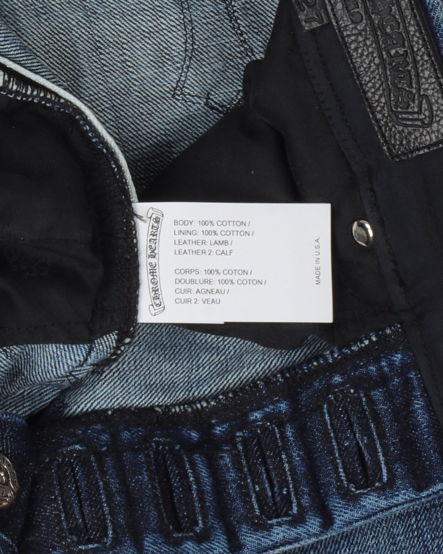 Denim w/ 35 Cross Patches