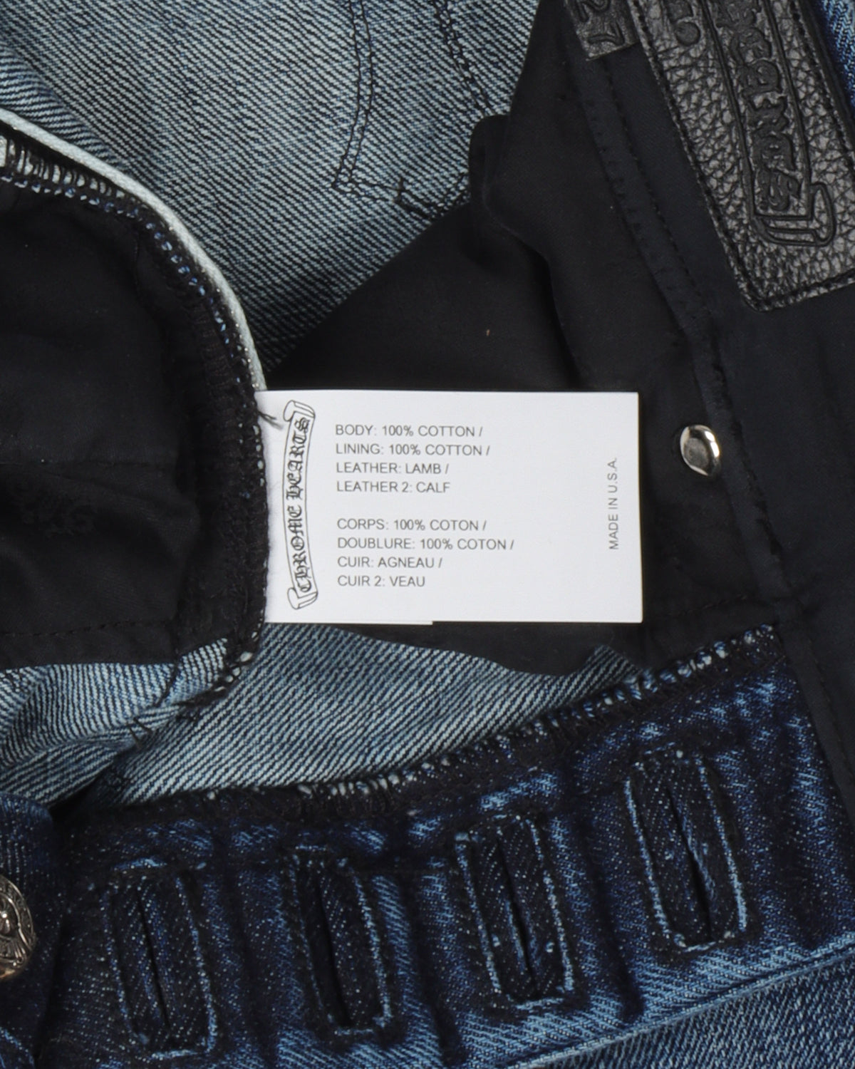Denim w/ 35 Cross Patches