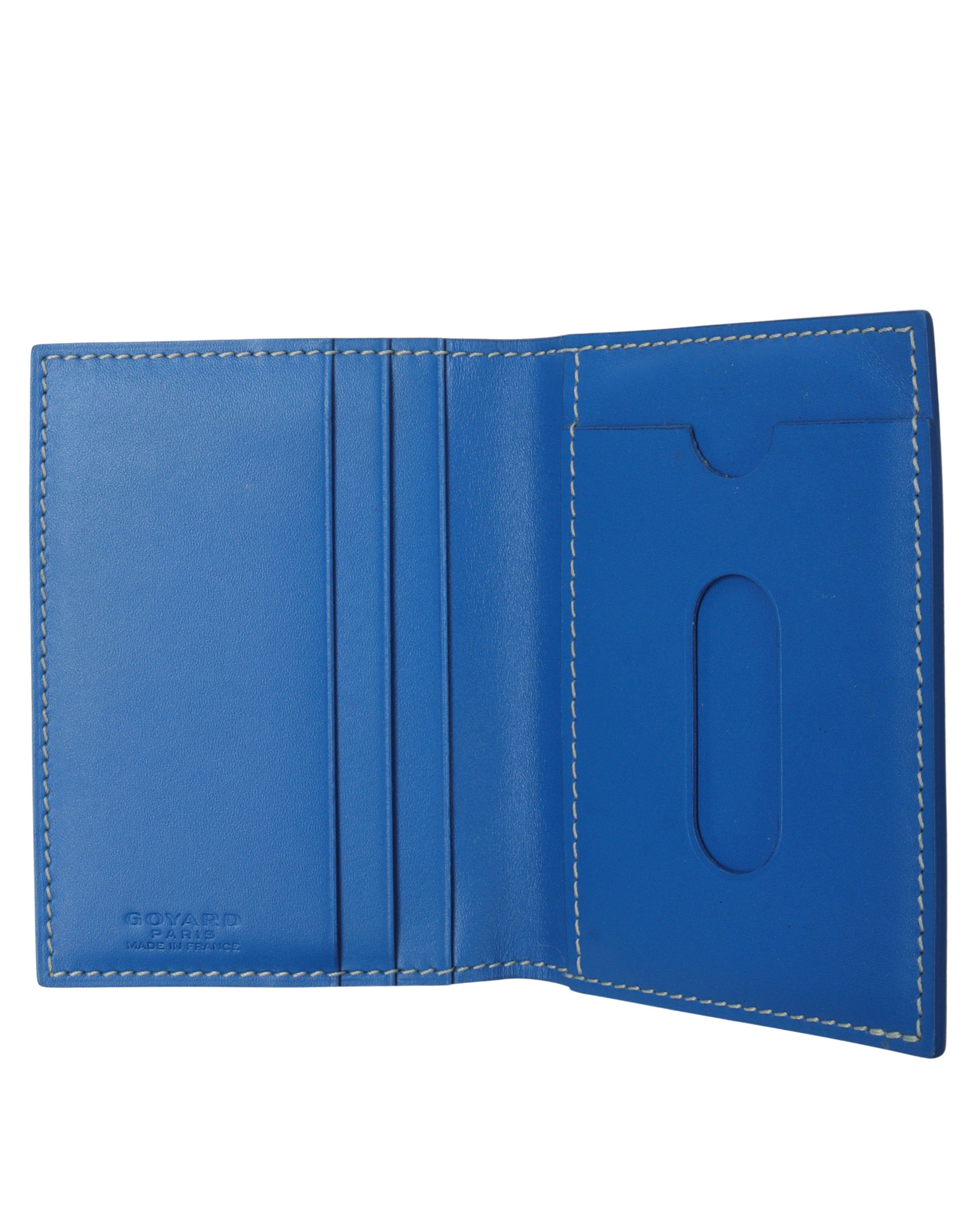 Goyard Saint-Pierre Card Wallet, Navy Blue