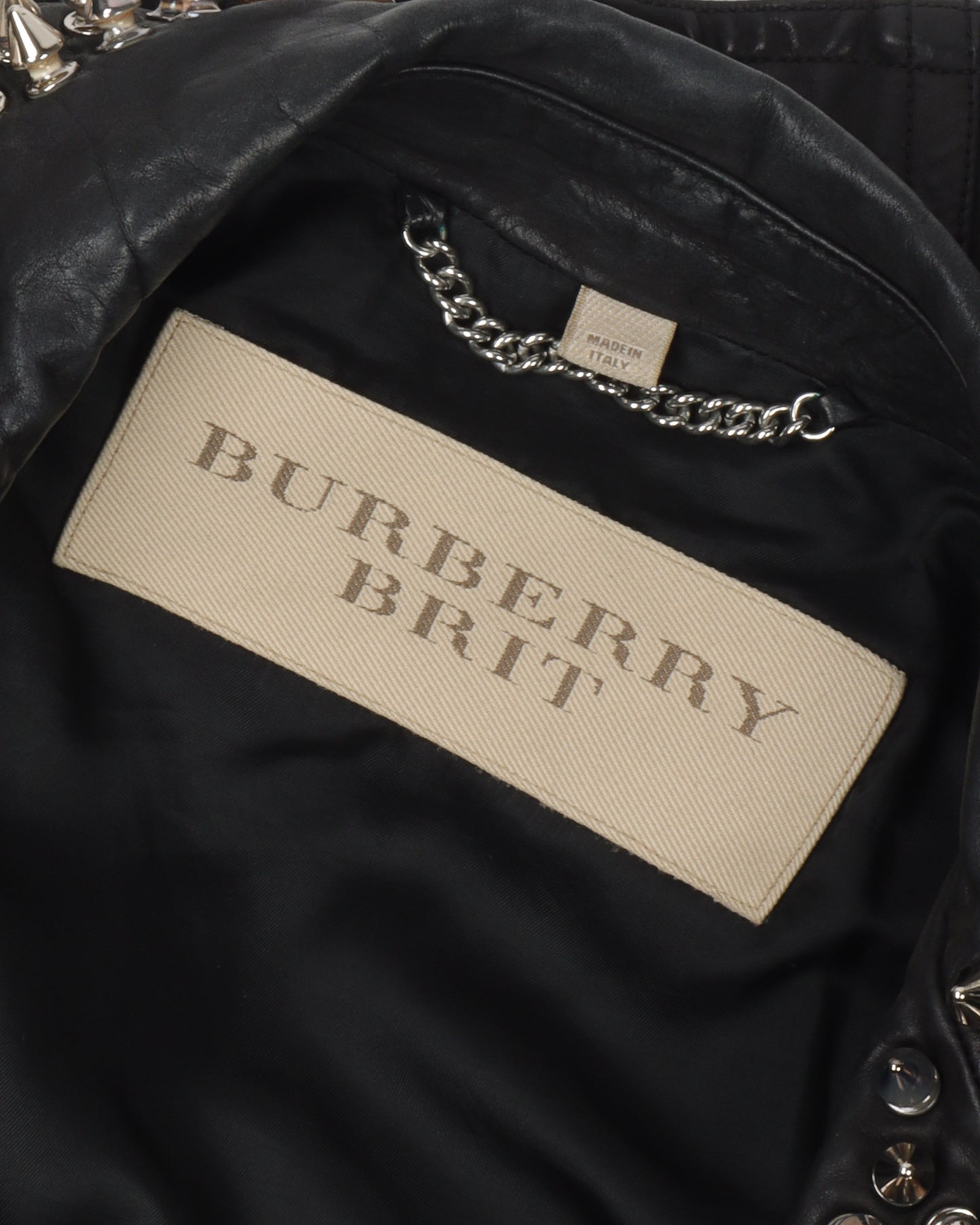 Brit Spiked Studded Leather Jacket