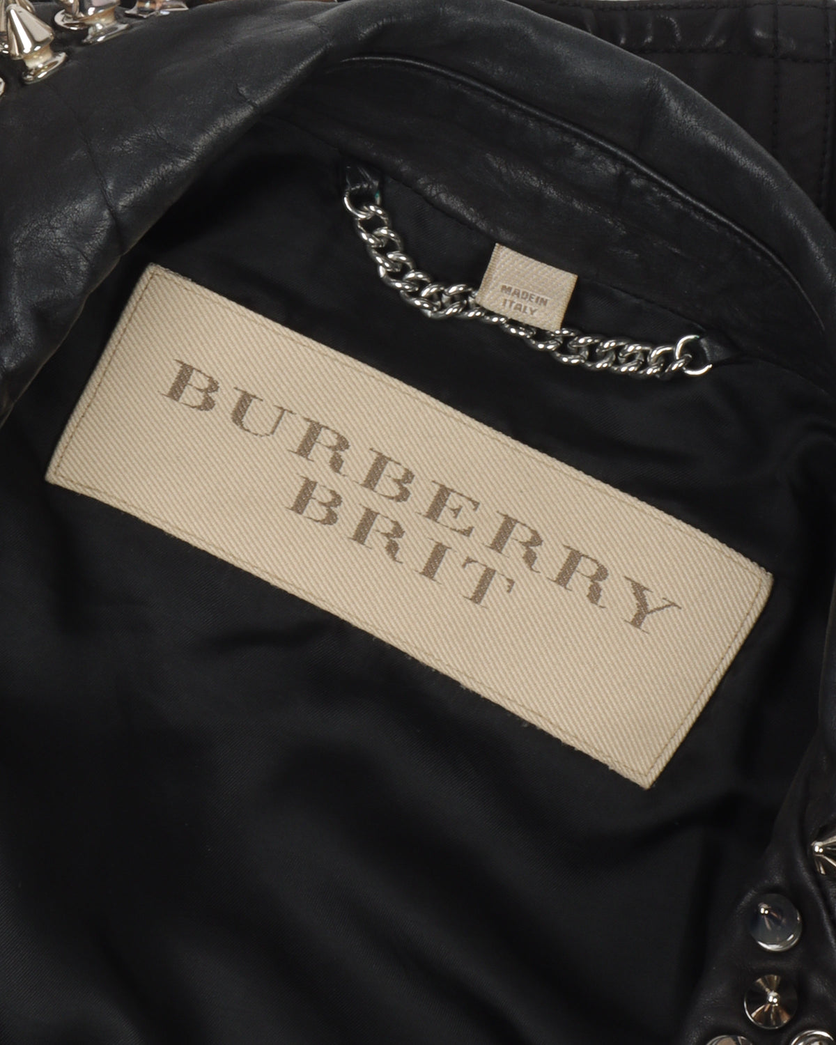 Brit Spiked Studded Leather Jacket
