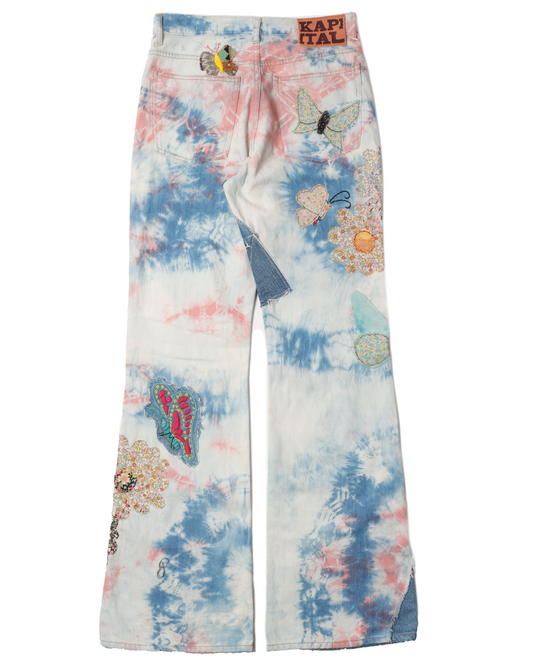 Tie Dye Flare Denim