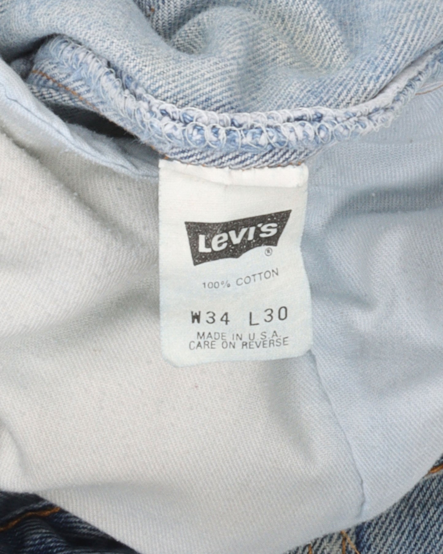 Released Hem Levi's 501 Repaired Jeans