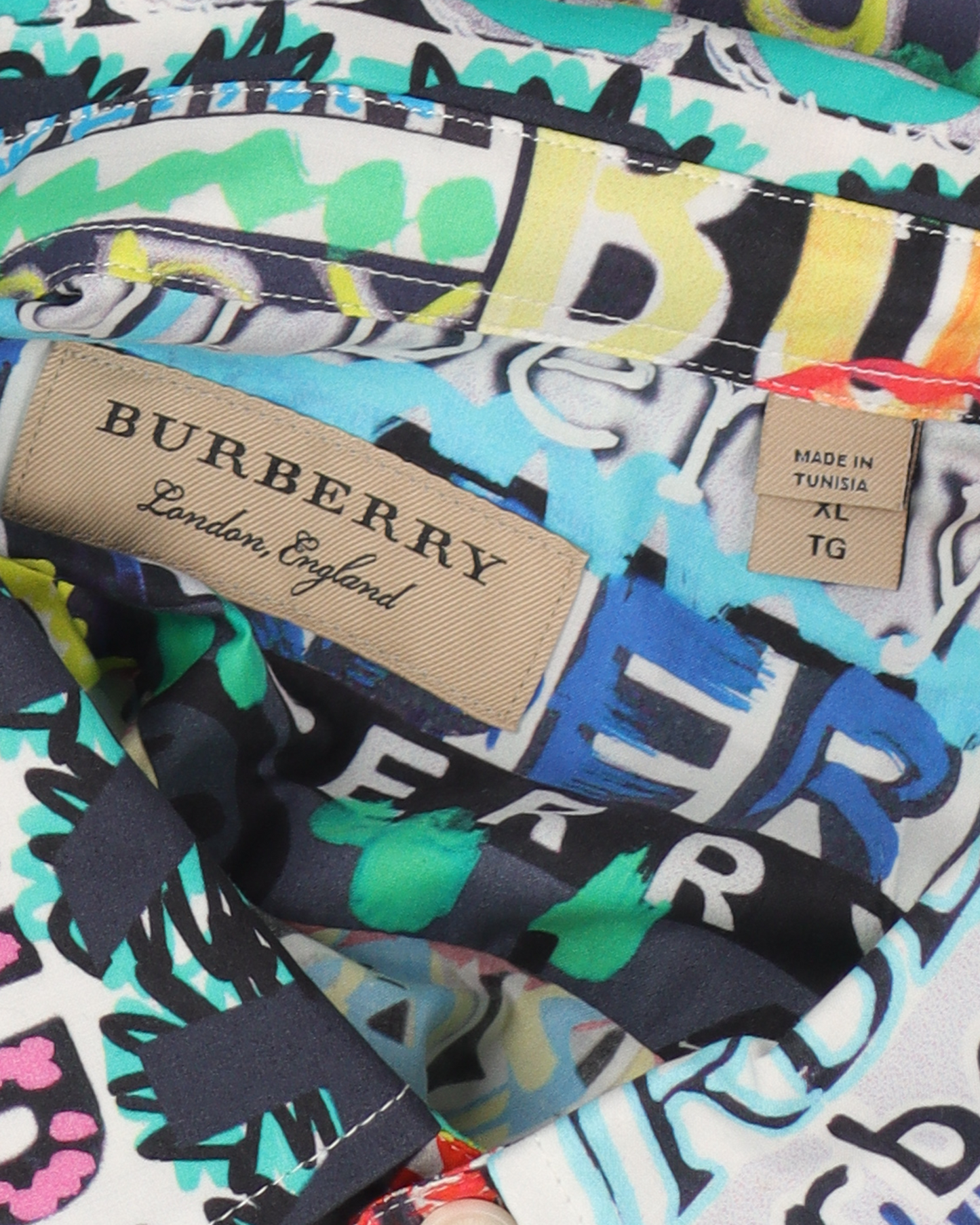 Graffiti Logo Print Shirt