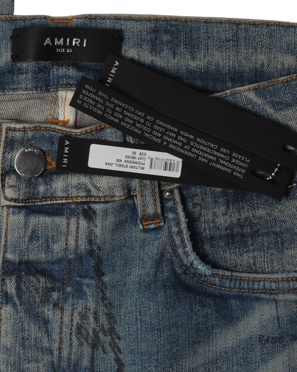 Sand Fade Stencil Jeans