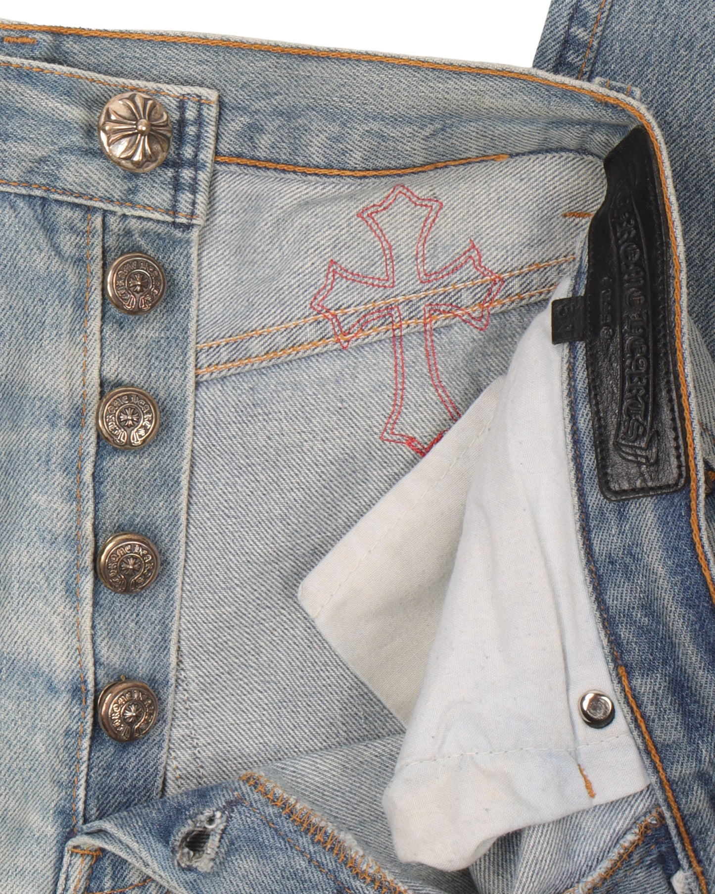 1 of 1 Patent Leather Cross Patch Levi's Jeans