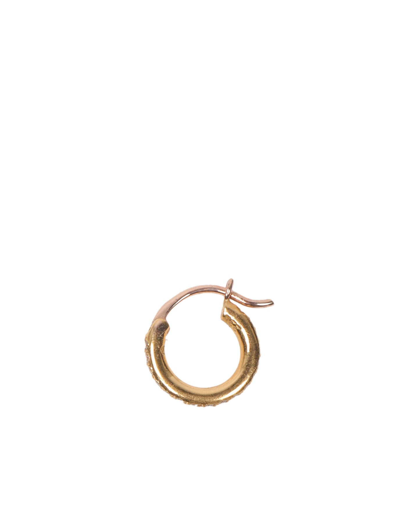 Diamond Gold Hoop Earring