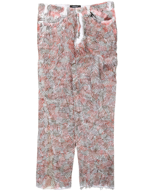 Circus Stitch Orange Jeans