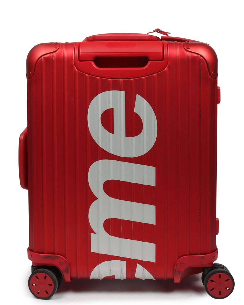 RIMOWA X SUPREME Collaboration Topaz Carry-on Suitcases 45L