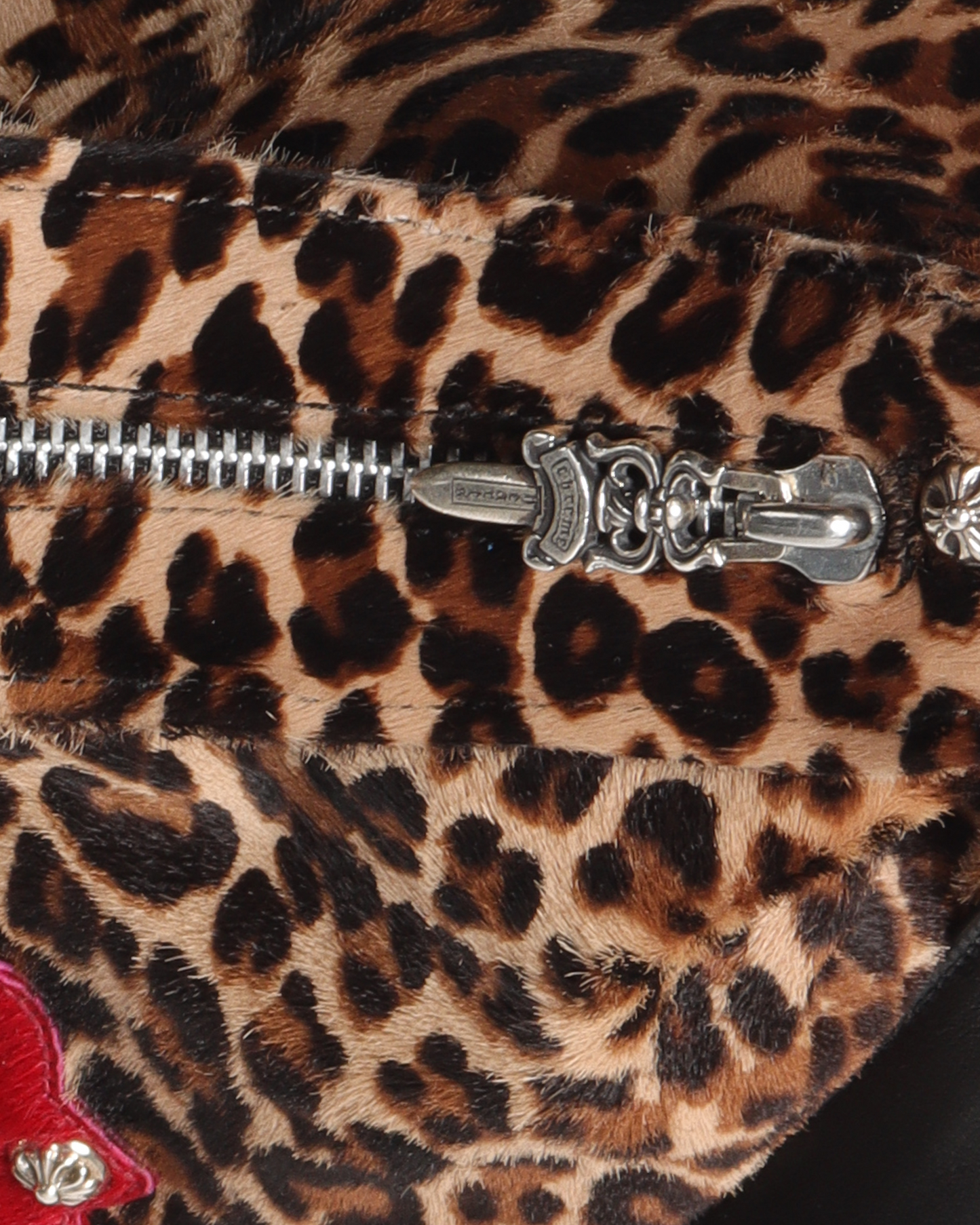 Leopard Print Cross Patch Bag