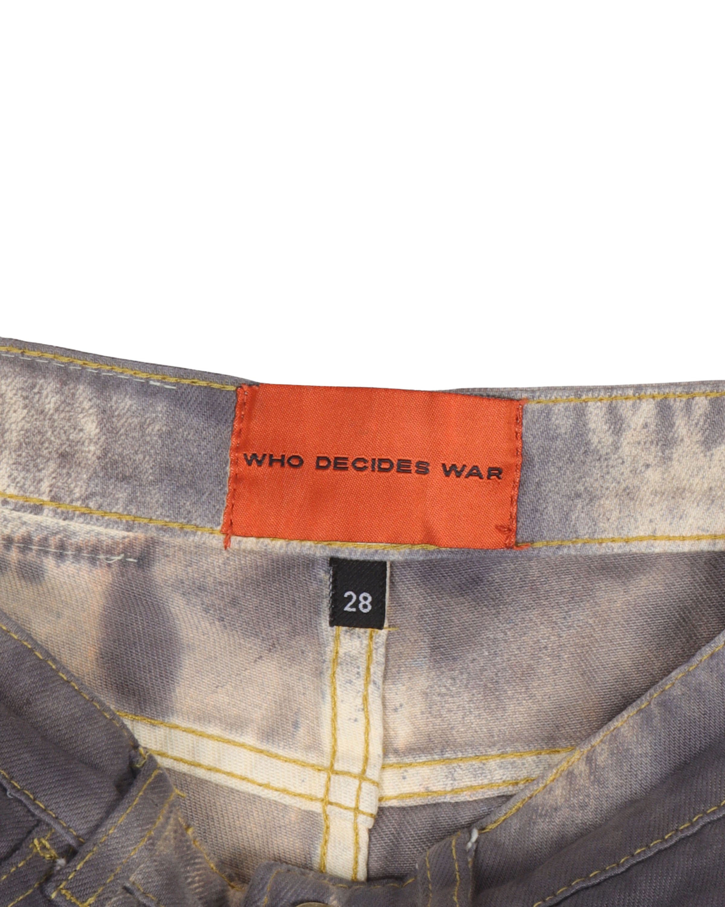 Who Decides War Gold Embroidery Jeans