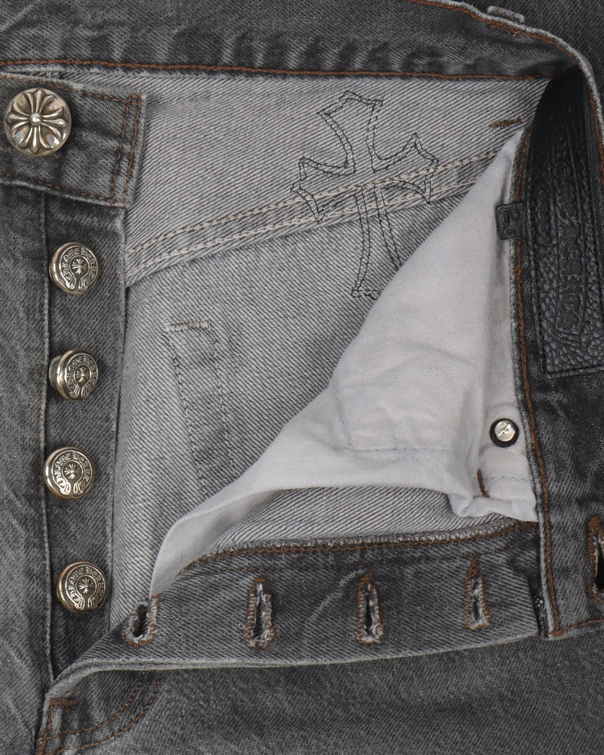 Leopard Cross Patch Denim
