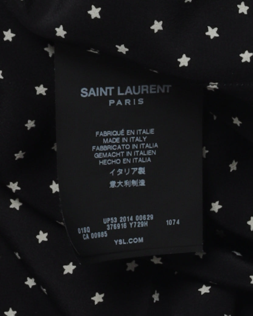 Saint Laurent Silk Star Pattern Shirt