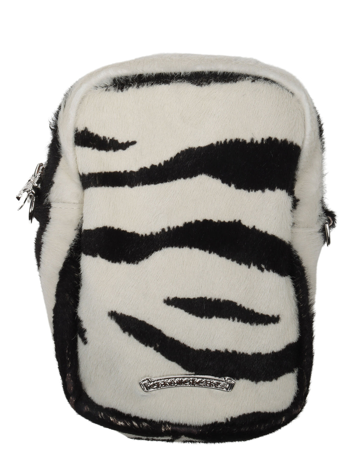 Zebra Phone Pouch Bag With Pink Crosses
