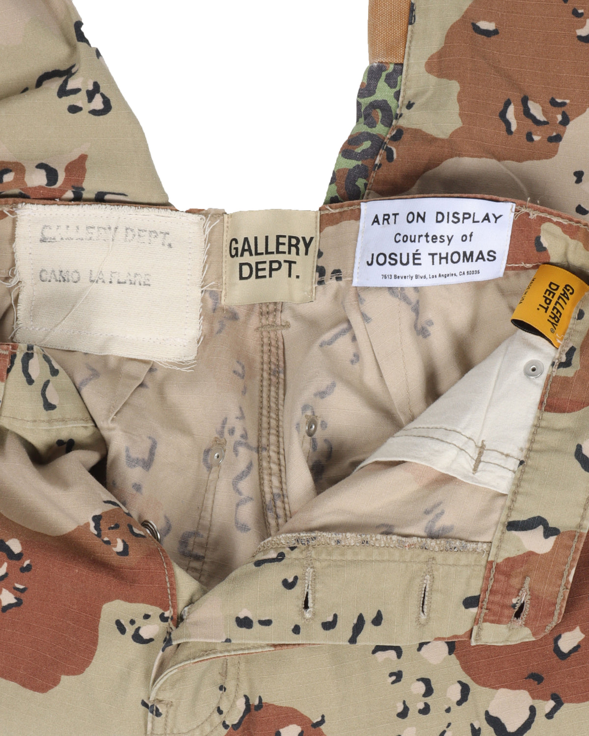 Camouflage "LA FLARE" Carpenter Pants