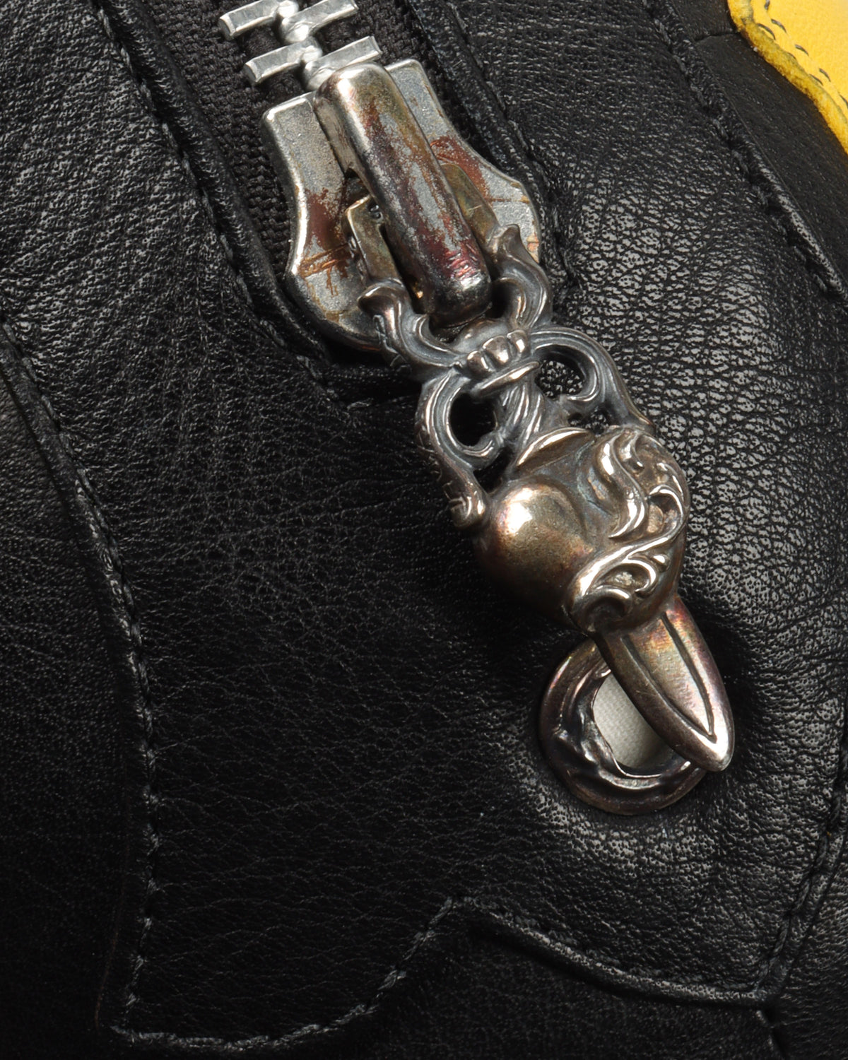 Leather Cross Patch Travel Pillow