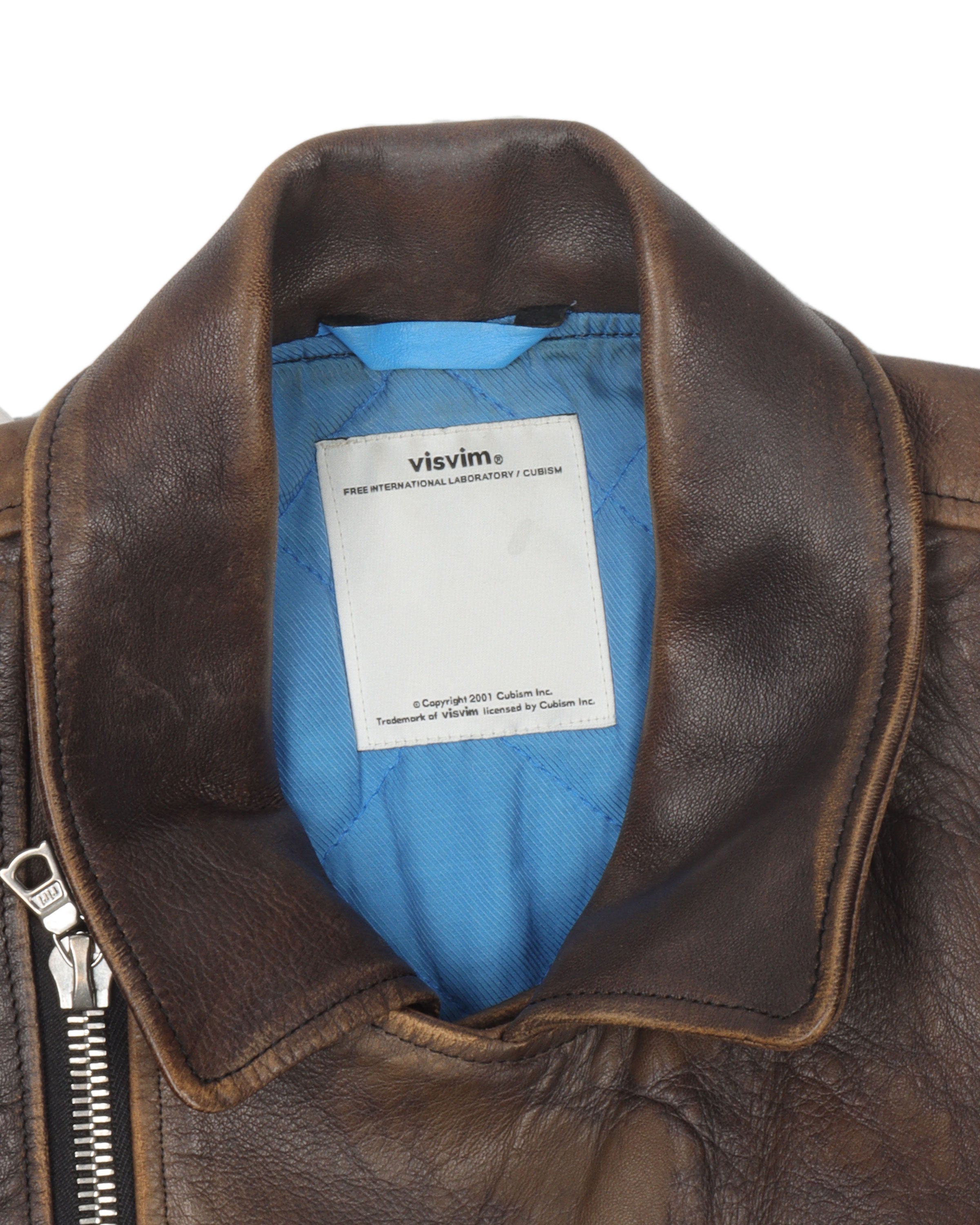 09AW Strabler Antique Moto Brown Leather Jacket