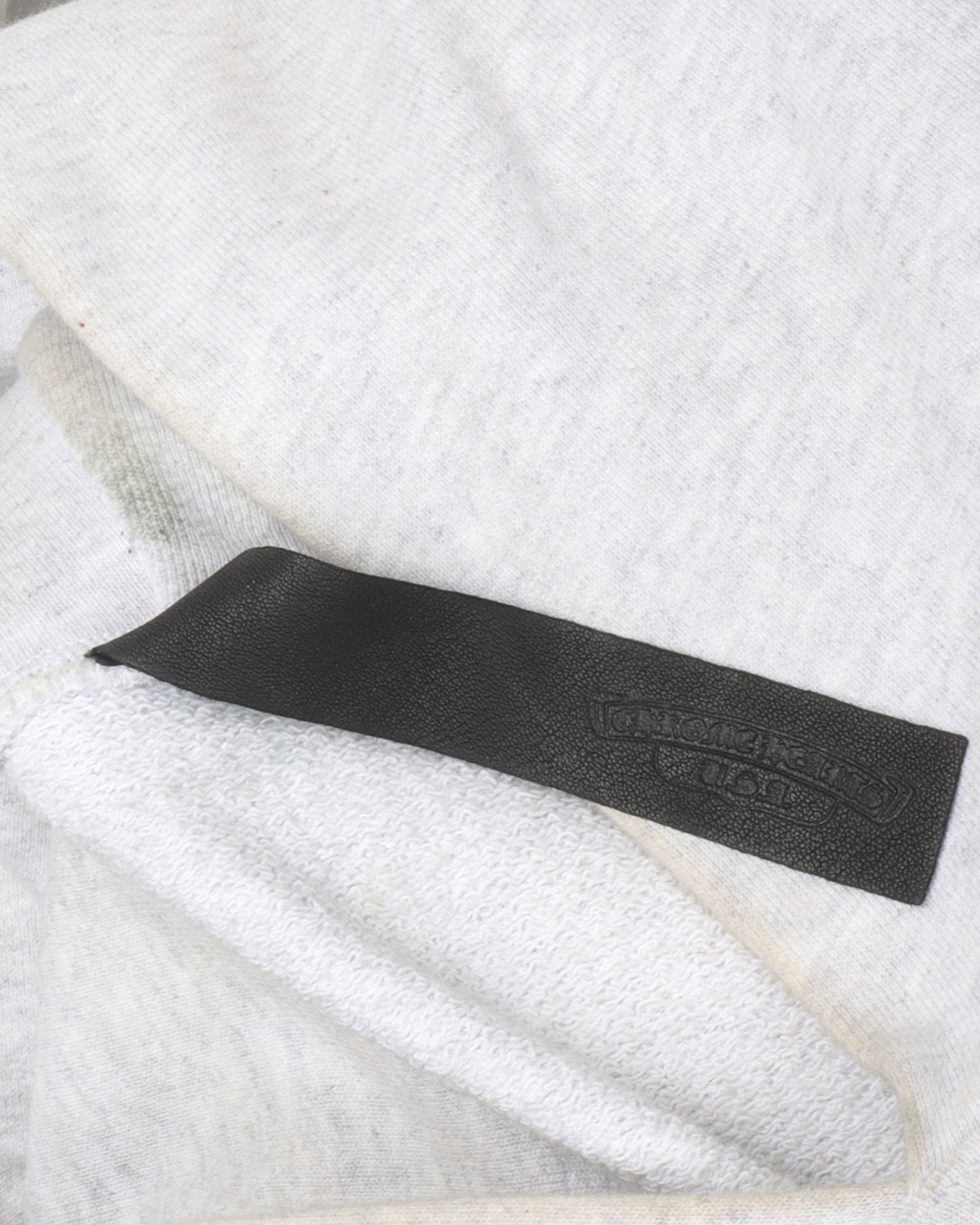 Multicolor Leather Cross Patch Hoodie