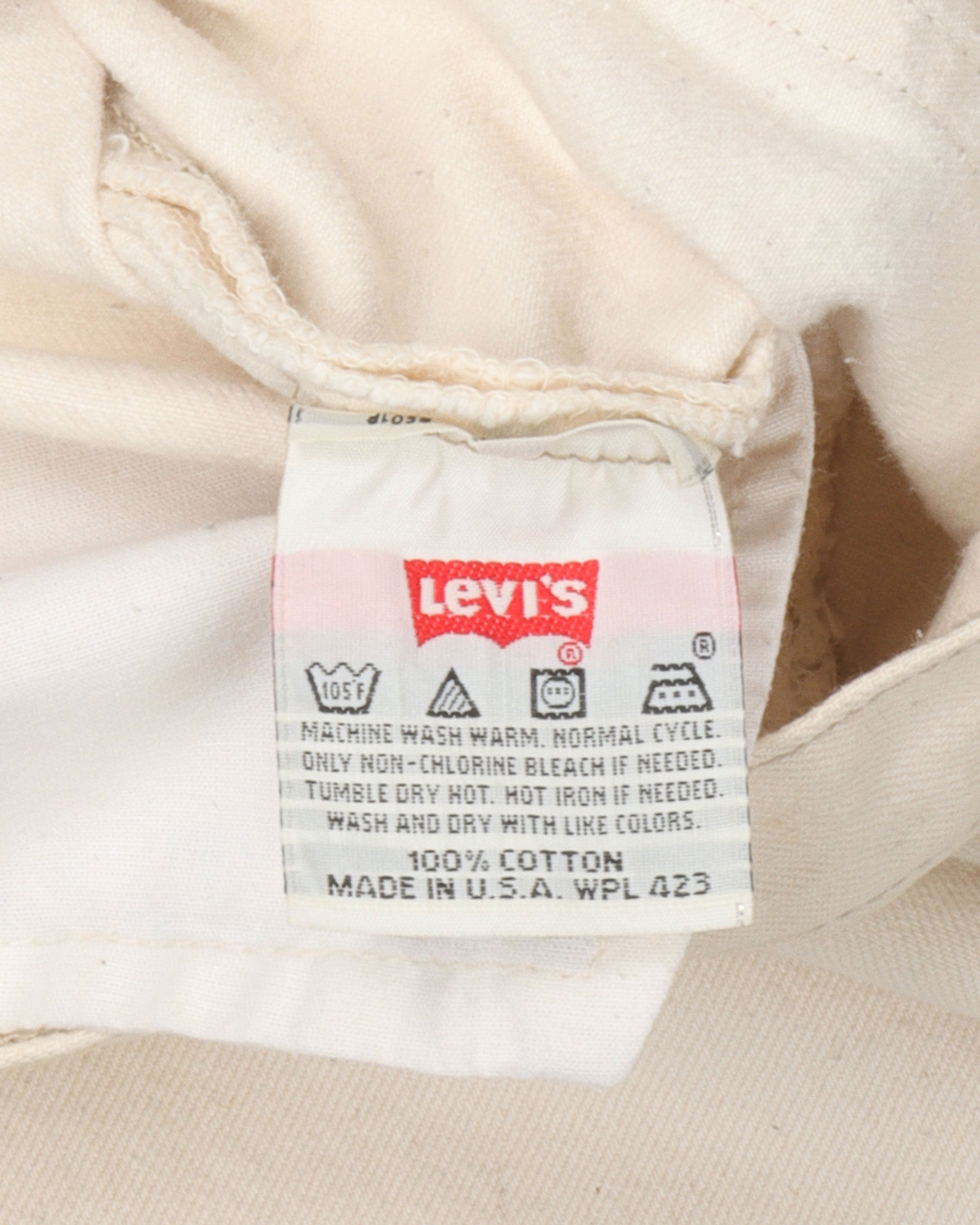 Levi's Cream 501 Jeans