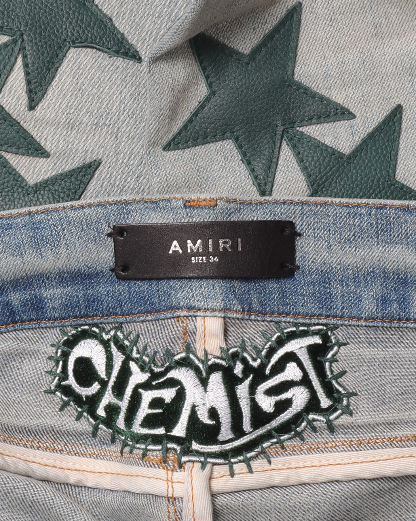 Chemist Leather Star Jeans