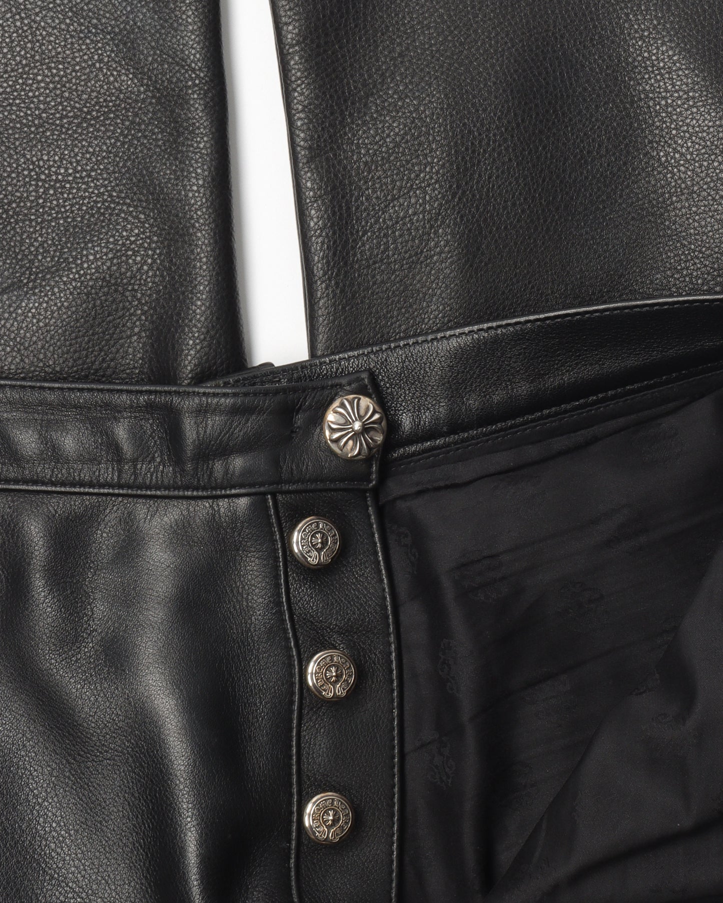Fleur Knee Leather Pants