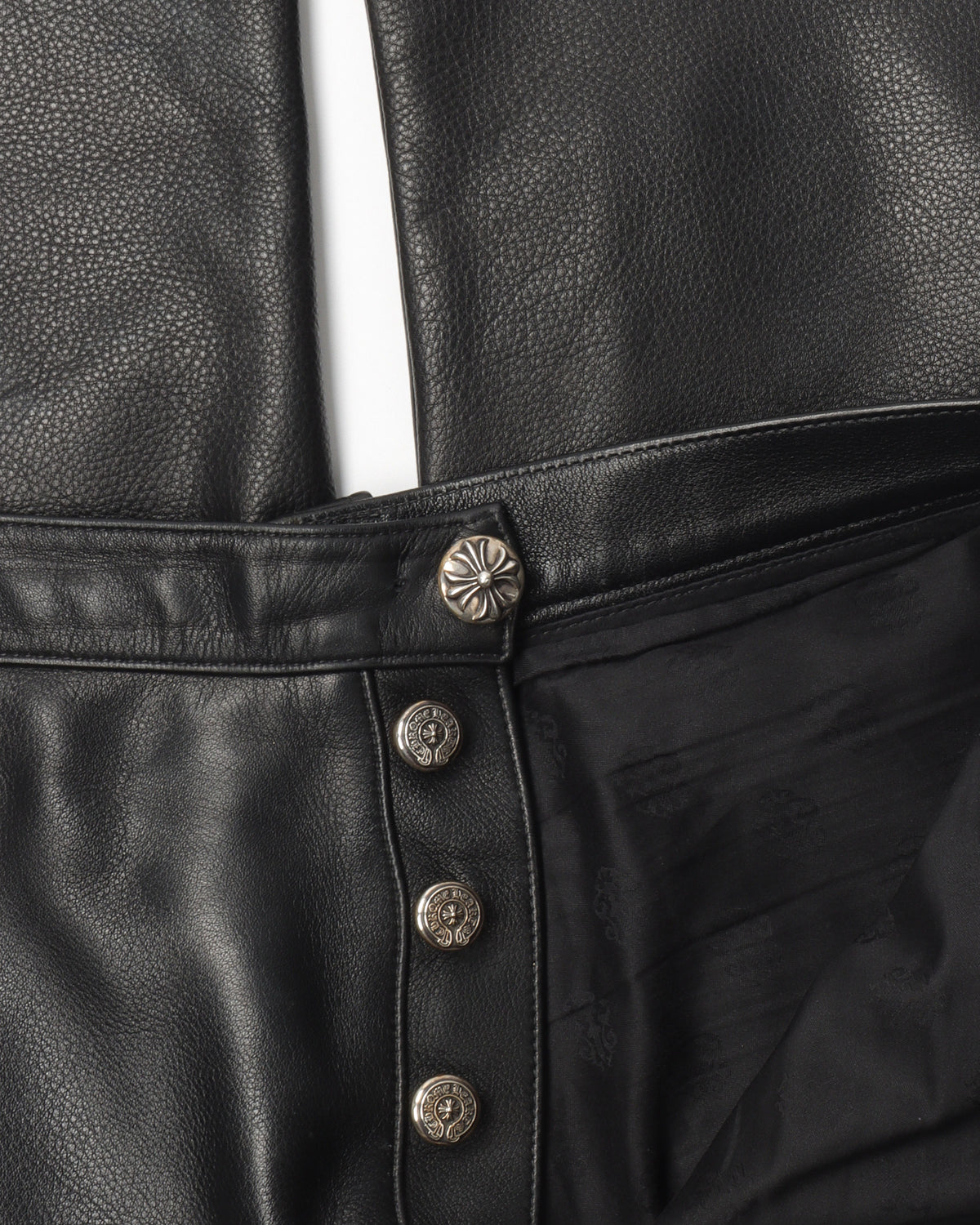 Fleur Knee Leather Pants