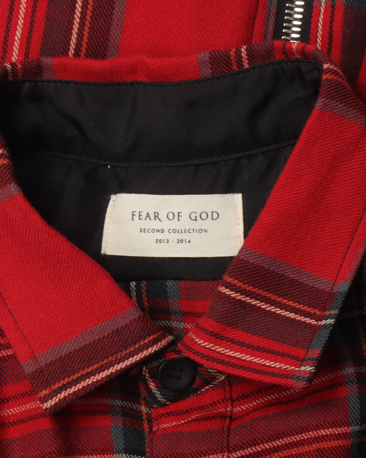 Second Collection Back Zip Flannel Shirt