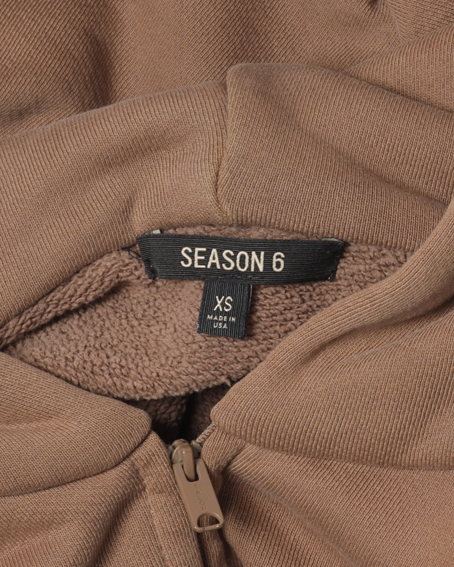 Season 6 Brown Zip Up Hoodie