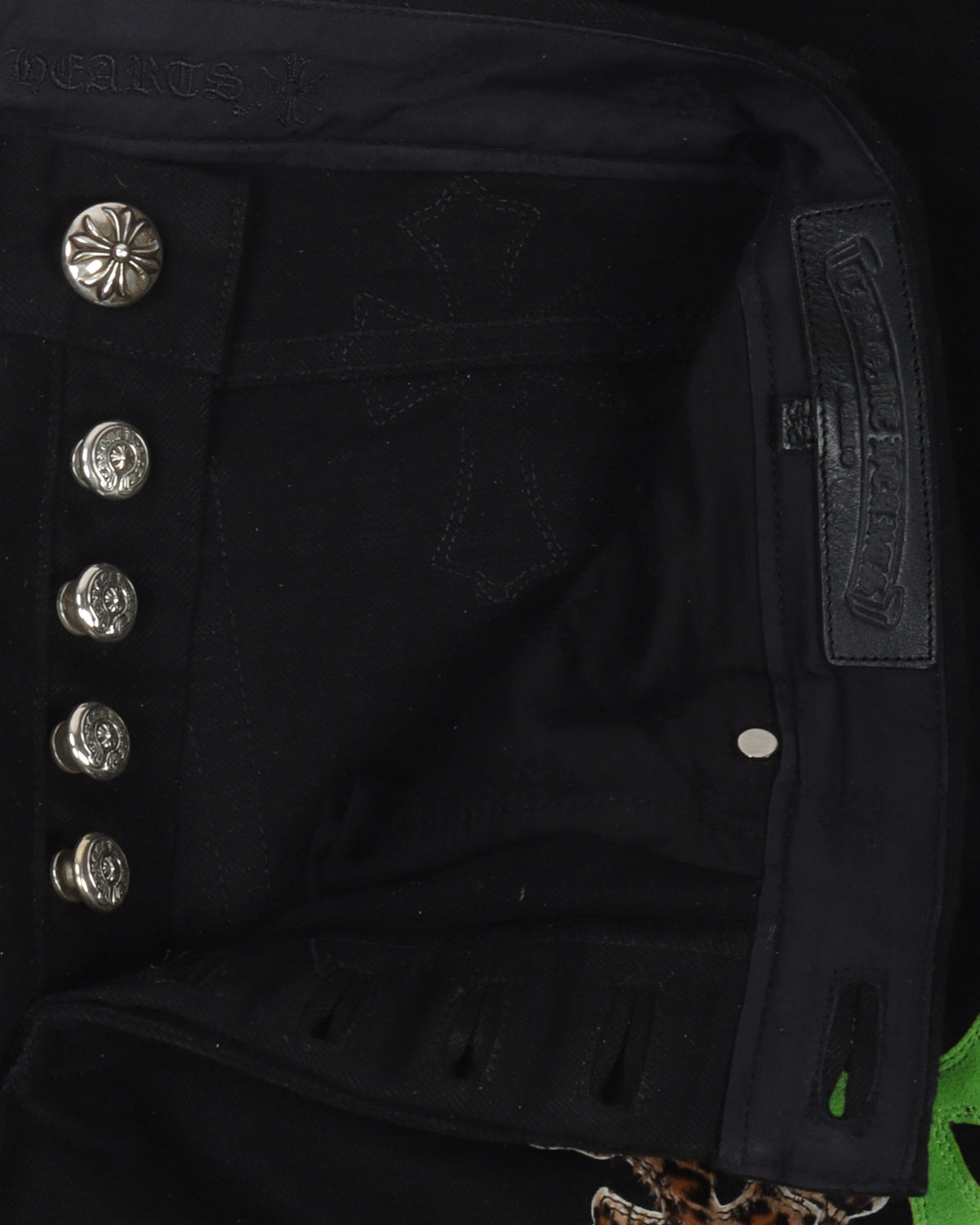 Cheetah Cross Patch Jeans w/ 35 Patches