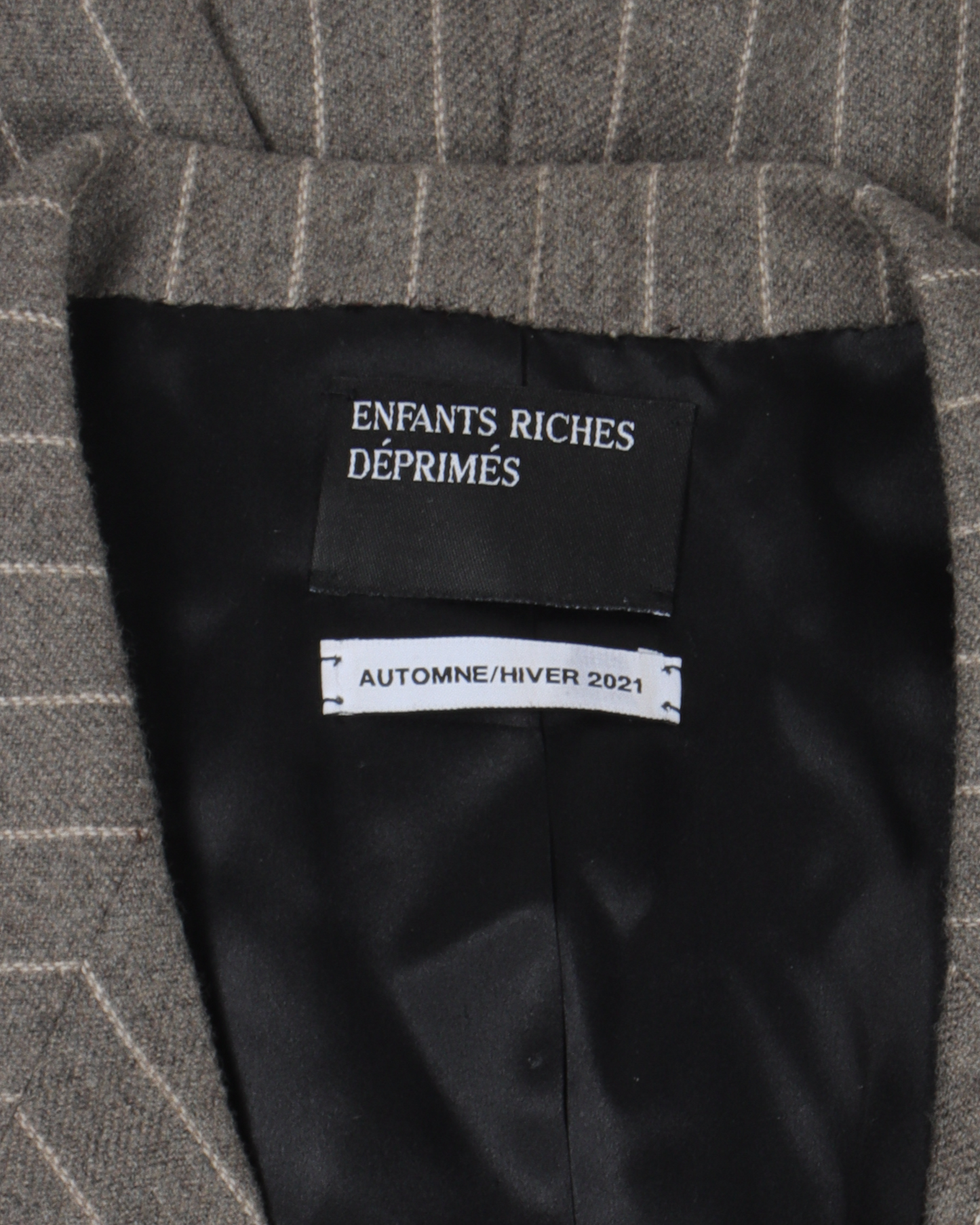 FW21 Wool Pinstripe Patched Blazer