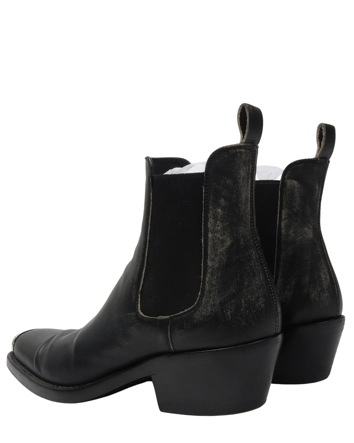 Distressed Western Chris Steel-Toe Chelsea Boots